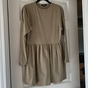 Olive cotton dress